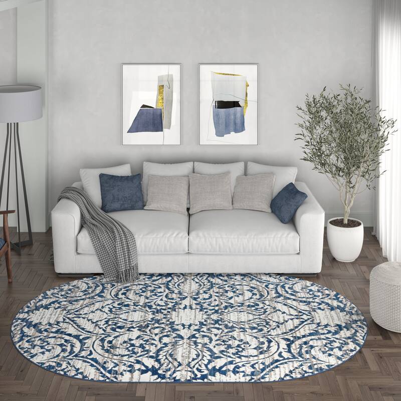 Carrington Farmhouse Floral & Botanical Indoor Area Rug