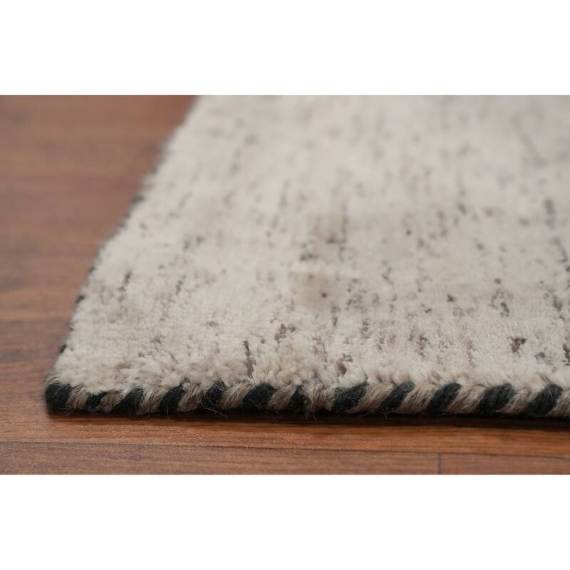 Hand Knotted Oriental 100% Wool Carpet Tribal Animal Pictorial Beige & Ivories Gabbeh Area Rug - 11' 10'' X 9' 0''