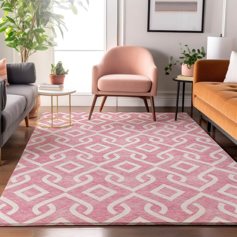 Premium Washable Super Soft Modern Medallions Mayfield Rug