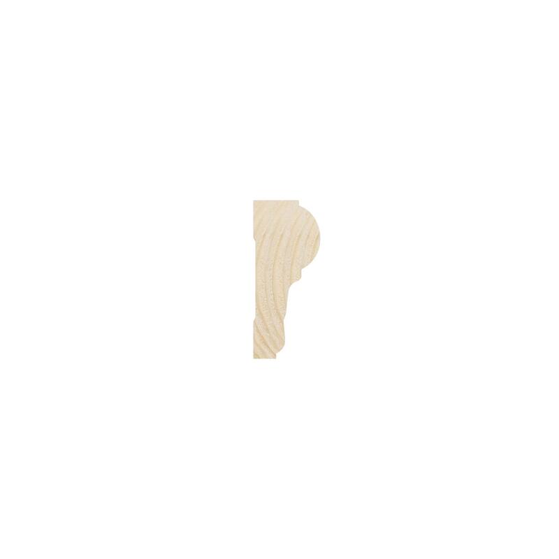 WM392 1-in D x 2-3/8-in W x 96-in L Americraft Solid Hardwood Stain Grade Chair Rail Moulding