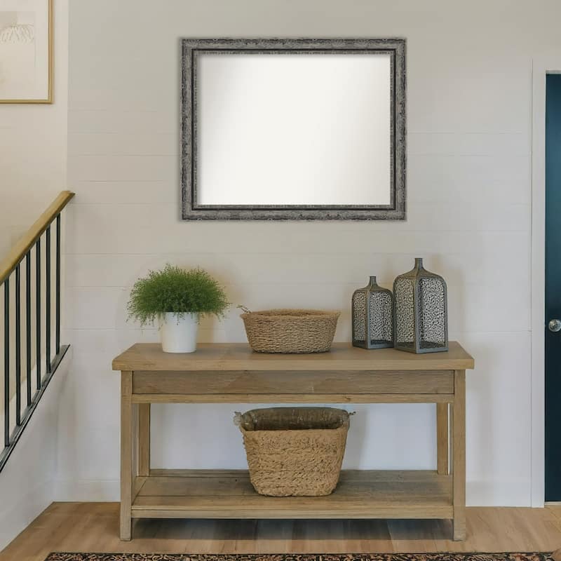 Filigree Non-Beveled Framed Wall Mirror