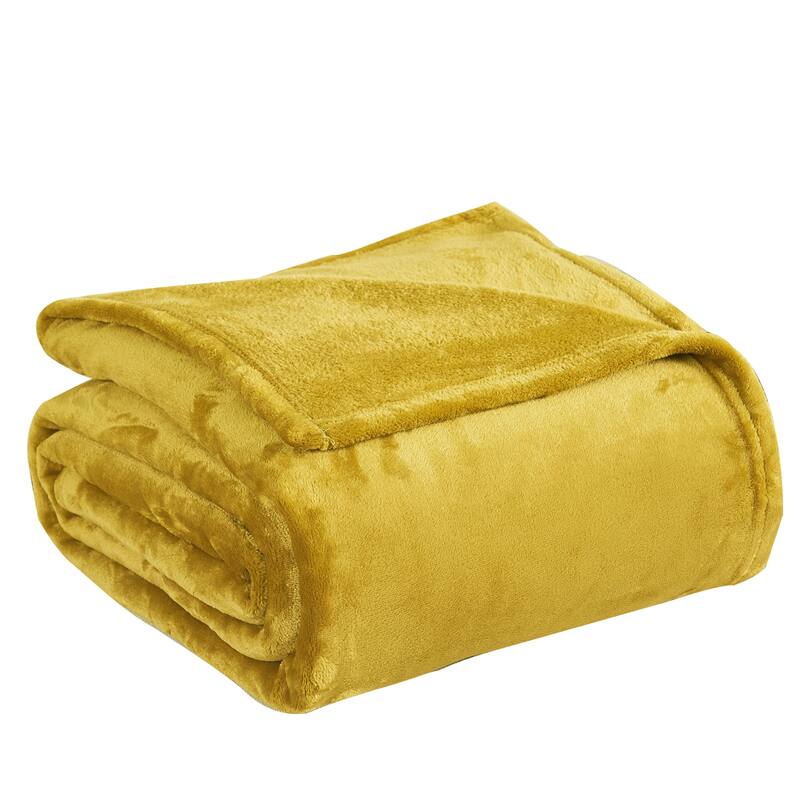 Christmas Solid Flannel Fleece Throw Blanket