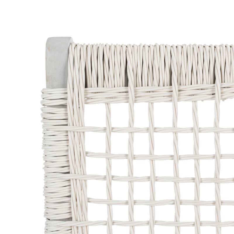 SAFAVIEH Lissy Acacia/ Rope Outdoor Chair & Table Set - 24W x 28D x 31H