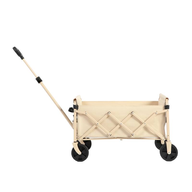 Lightweight Heavy Duty Folding Beach Wagon with Wheels, Large Capacity