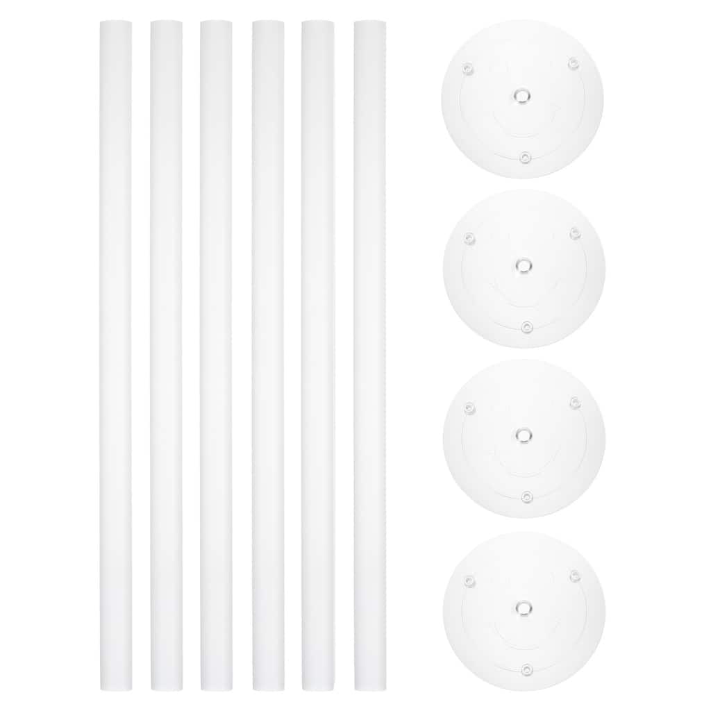 10Pcs Cake Separator Plates 11.8 inch Cakes Dowel Rods for 6 inch Cake - White - 11.8 inch