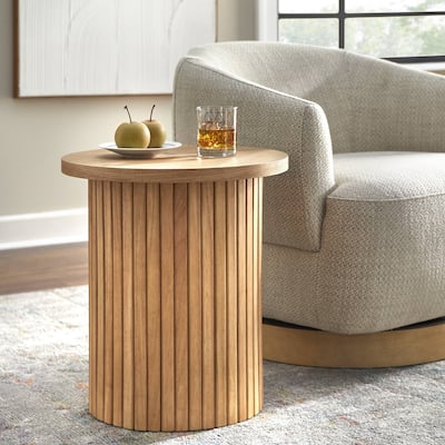 Lifestorey Kendrick Fluted End Table