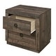 preview thumbnail 7 of 15, 3-Piece King Size Farmhouse Platform Bed Set - Includes Bed and 2 Nightstands, Rustic Brown