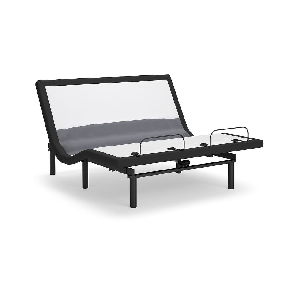 Signature Design by Ashley Best Base with Lumbar and Audio White/Black Adjustable Base