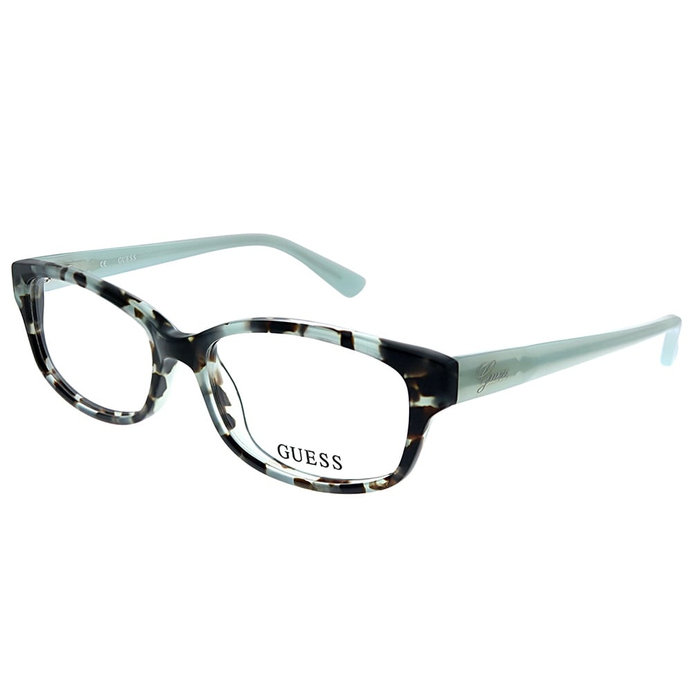 guess eyeglasses tortoise blue