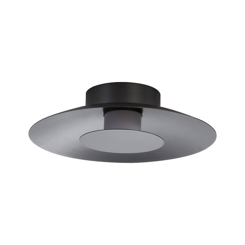 Golden Lighting 6400-FM12 GRA Luma 12" Wide Semi-flush Ceiling Fixture - Graphite