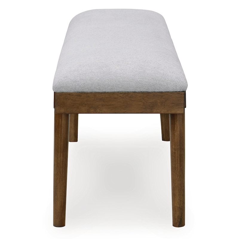 Signature Design by Ashley Lyncott Gray/Brown 59" Upholstered Dining Bench - 59.25" W x 15.13" D x 19.75" H