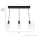preview thumbnail 17 of 19, Hunter Lochemeade 3-Light Linear Cluster Pendant - Kitchen Island, Dining Room - Modern Farmhouse, Contemporary, Industrial