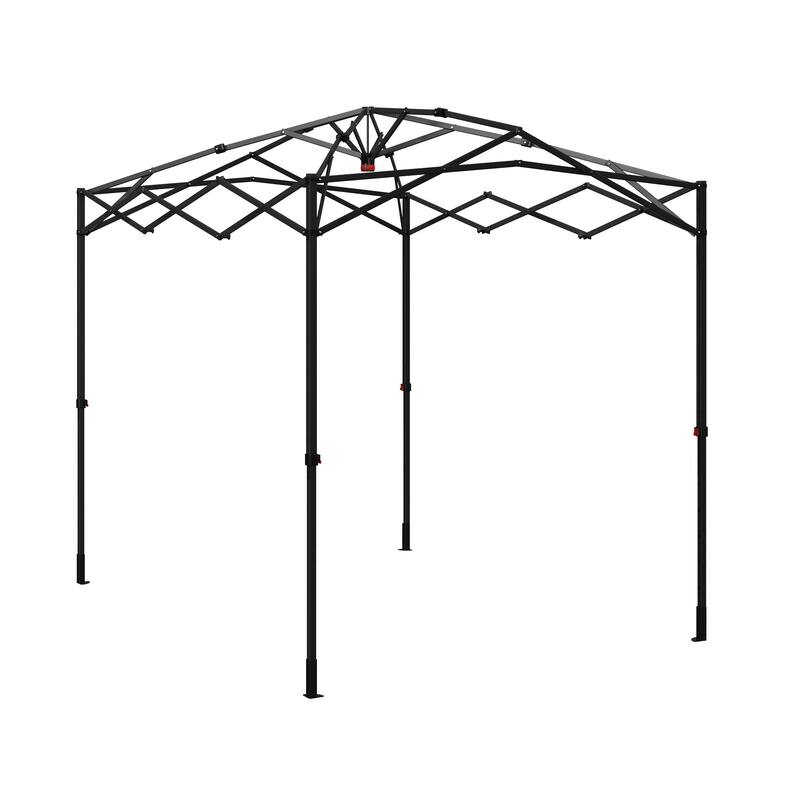 Pop Up Greenhouse - 8ft x 6ft Portable Walk In Green House with Roll-Up Zippered Doors and Mesh Windows by Home-Complete (Green)