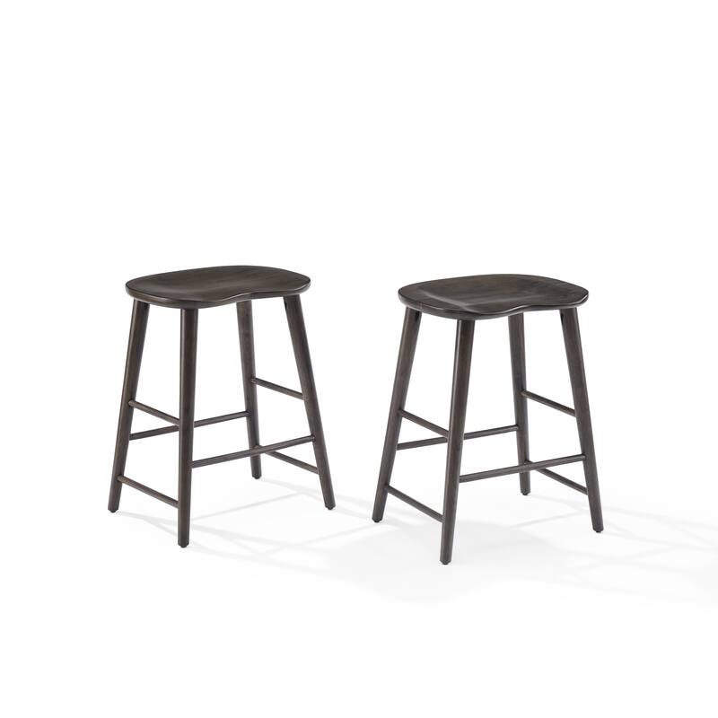 Crosley Maddox 2-Piece Counter Height Bar Stool Set