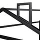 preview thumbnail 11 of 22, Metal House Shape Platform Bed, Black, Queen - Stylish, Sturdy & Safe Design