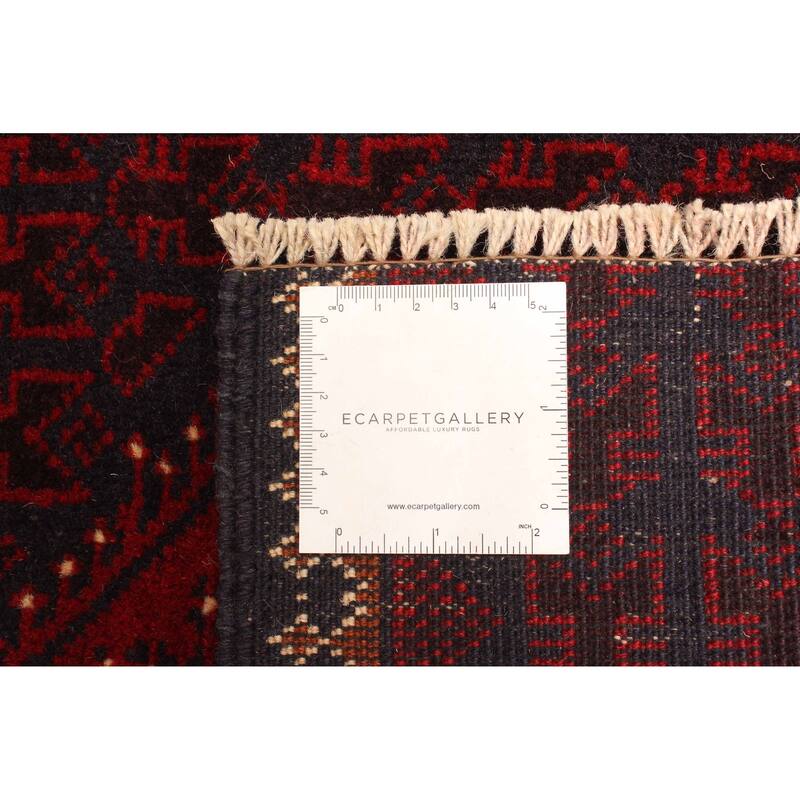 ECARPETGALLERY Hand-knotted Teimani Dark Navy Wool Rug - 2'8 x 4'2