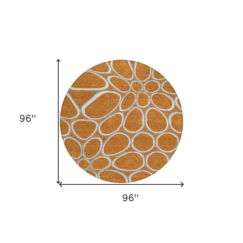 HomeRoots Abstract Transitional Rectangle Outdoor Rug