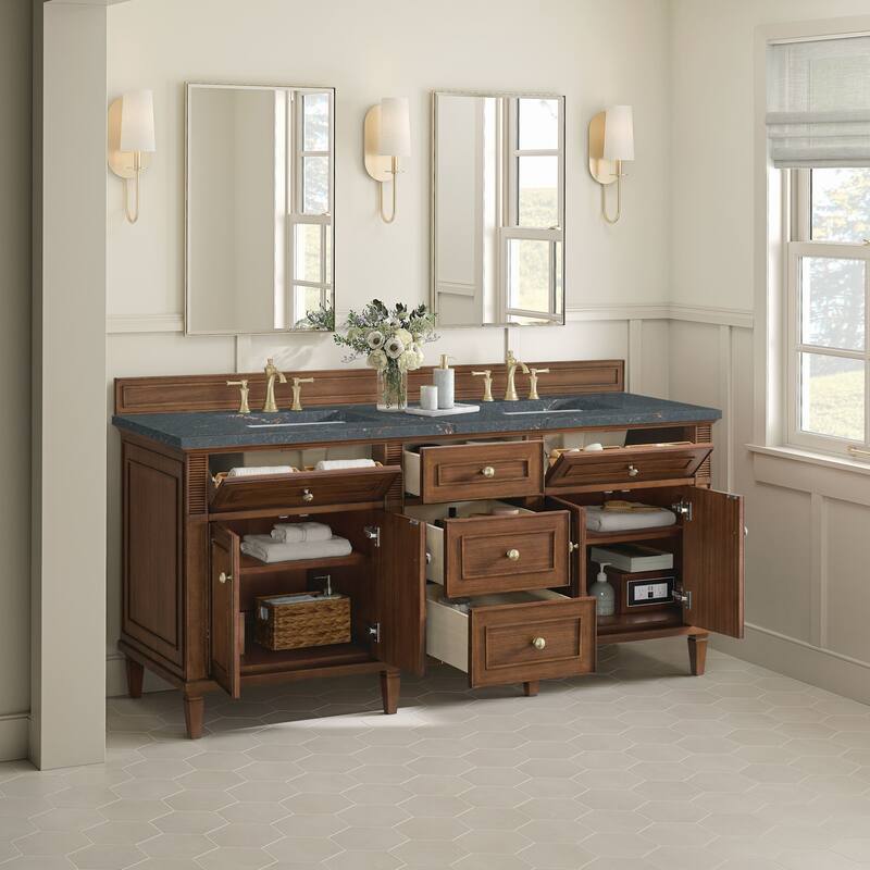 James Martin Vanities 424-V72-FPBL Lorelai 72" Free Standing Double