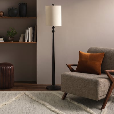 Drake Traditional Bronze Floor Lamp - 64"H x 12"W x 12"D