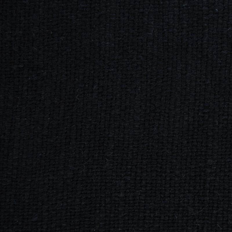 Hand Woven Throw Pillow with Fringe - 20" - Jet Black