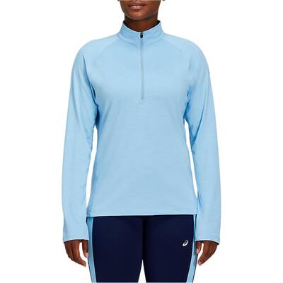 Asics Womens 1/4 Zip Pullover Embellished T-Shirt