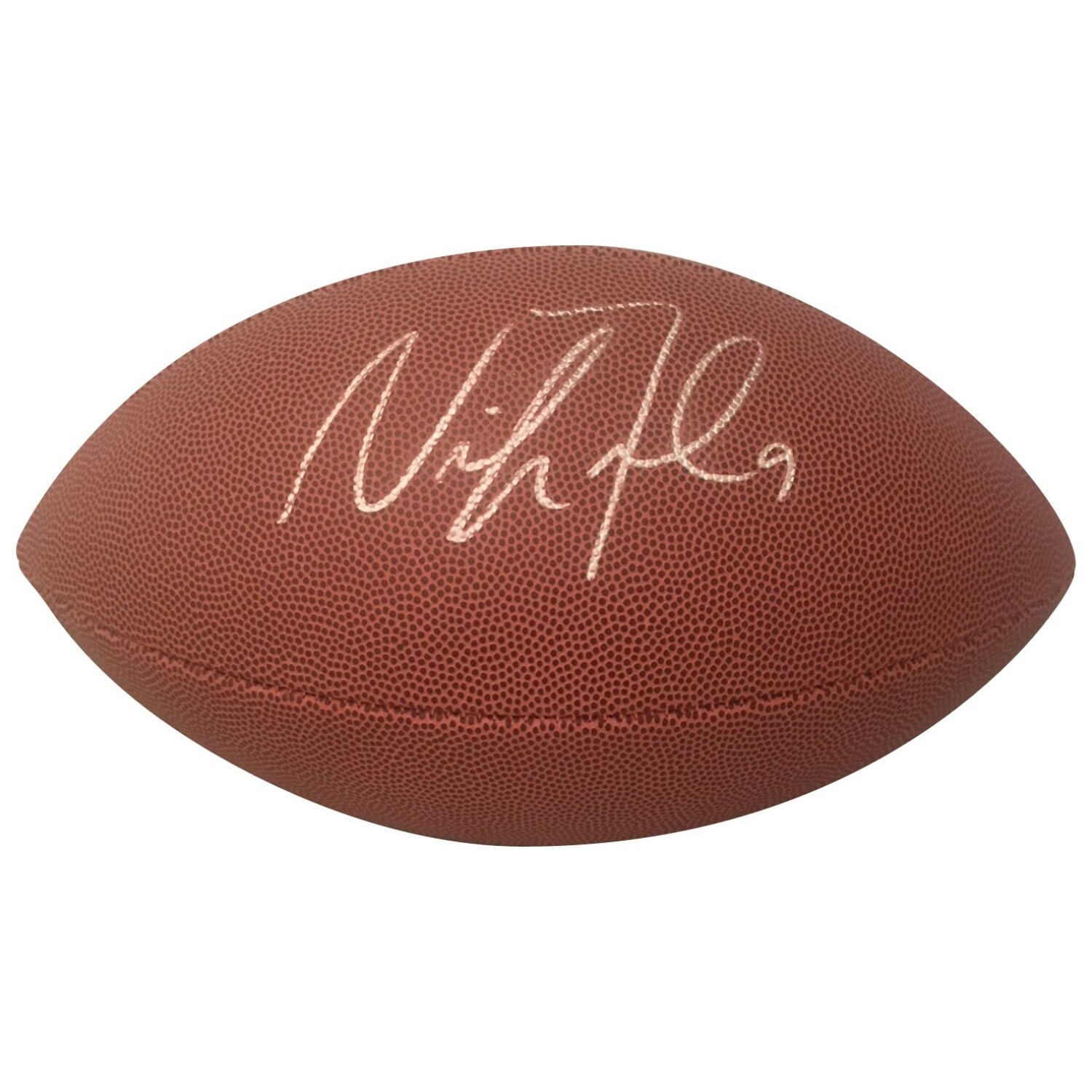 nick foles autographed football