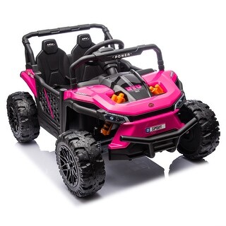 24V Kids UTV Ride-On Car with Remote Control, Music, Storage, Four-Wheel Suspension, Ages 3+