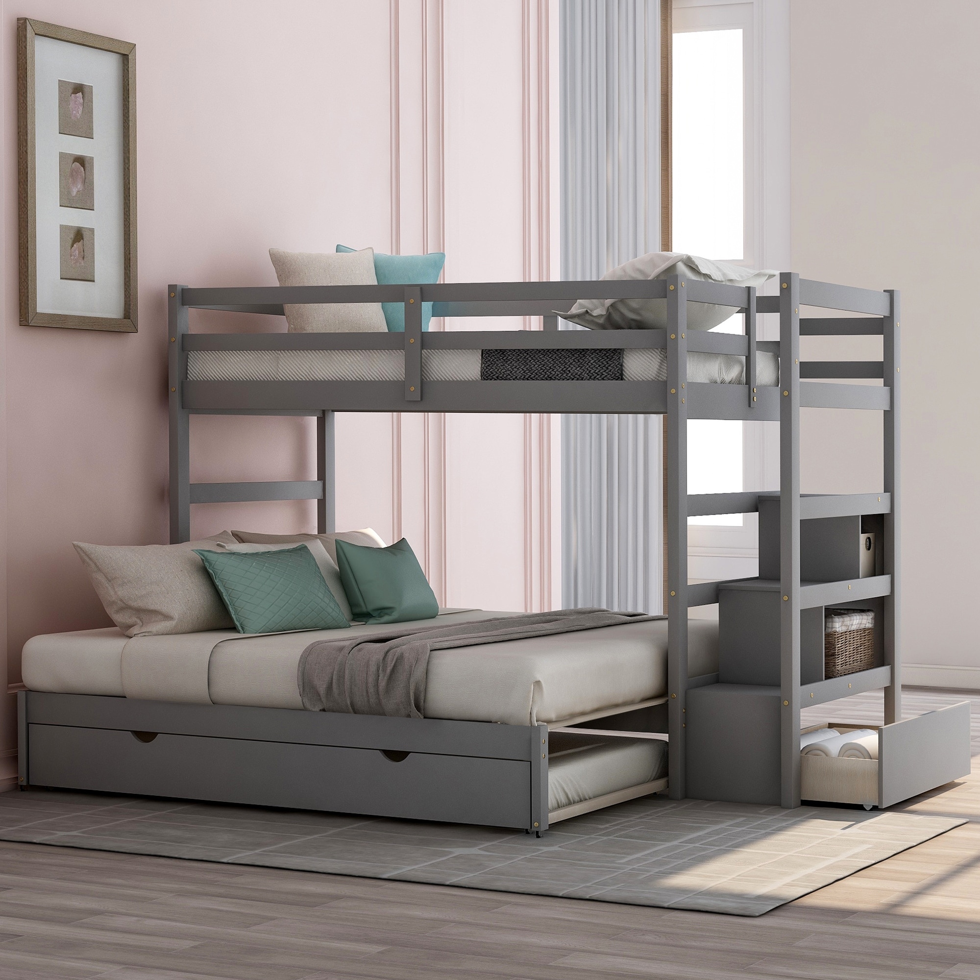 King size shop double bunk bed