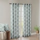 preview thumbnail 58 of 80, Madison Park Westmont Fretwork Print Pattern Single Curtain Panel