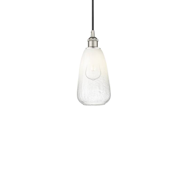 Innovations Lighting 616-1P-13-6 Brookhaven Almond Pendant Brookhaven - Polished Nickel / Opal