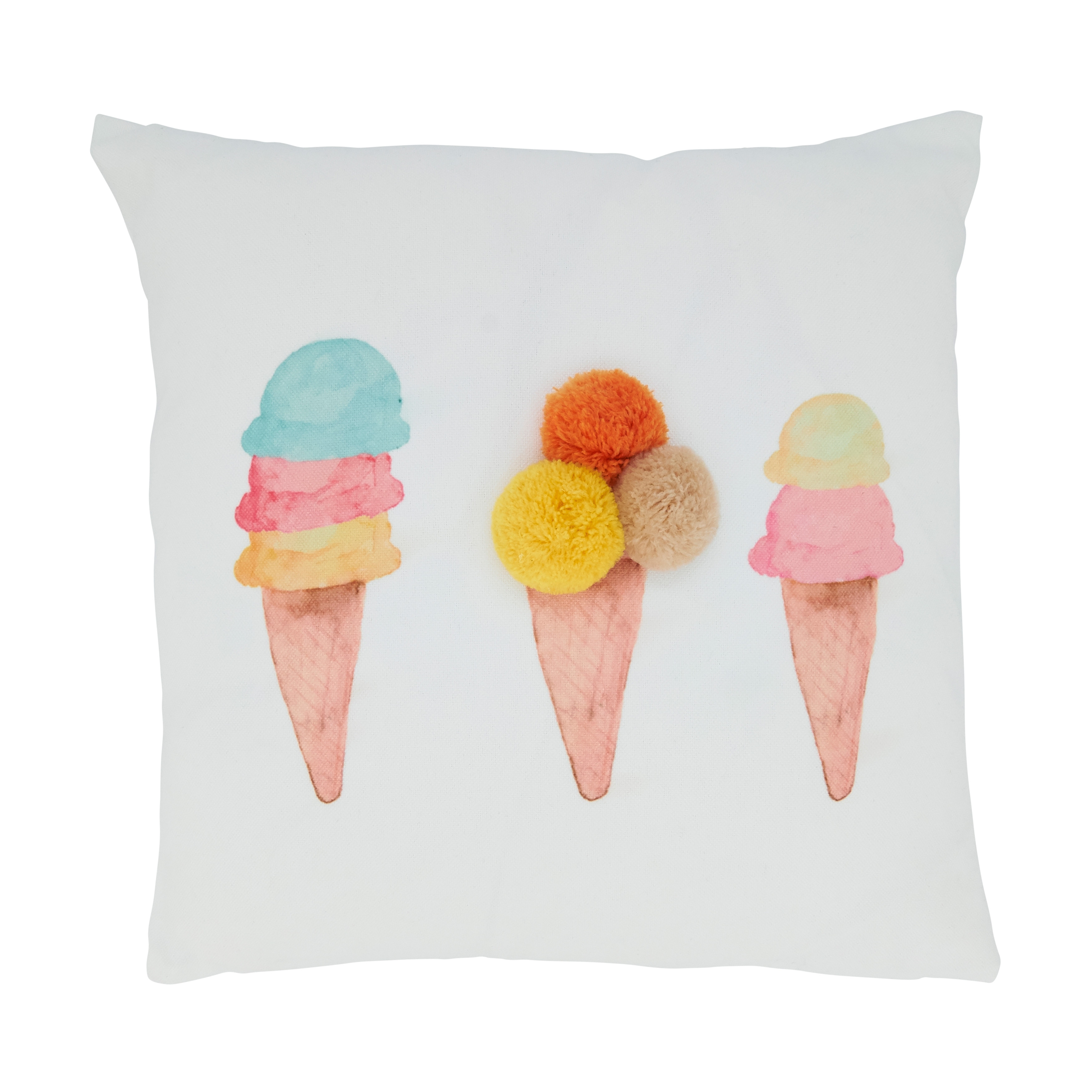 Ice cream 2025 shaped pillow