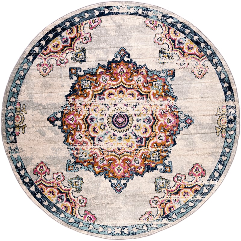 Livabliss Alodia Vintage Bohemian Medallion Area Rug
