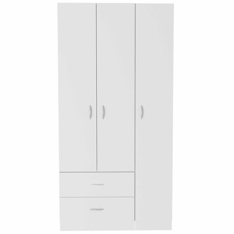 2-Drawer 3-Door Armoire