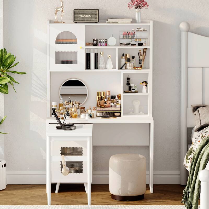 43" x 70" Home Office Desk with 90° Adjustable Tabletop, Storage Drawer & Cabinets – Perfect for Gaming, Study & Work in Bedroom