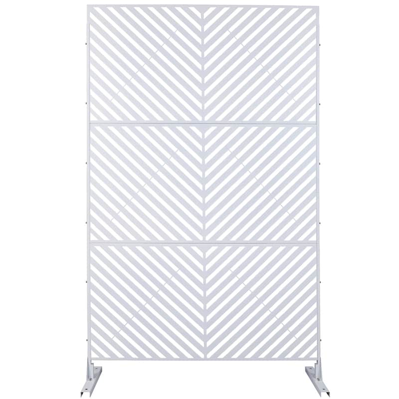 Outdoor & Indoor Privacy Screen Metal Privacy Screen 76" H×48" W