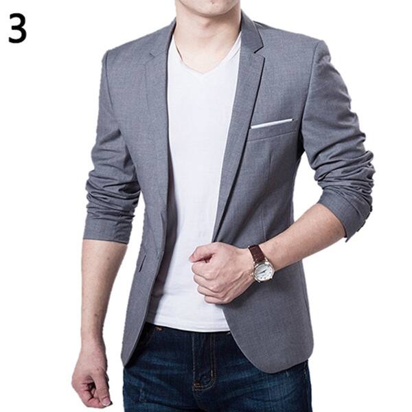 Shop Men S Fashion Business Casual Long Sleeve Pockets Suits