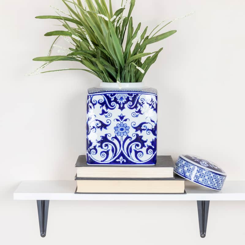 Decorative Ceramic Ginger Jar with Lid