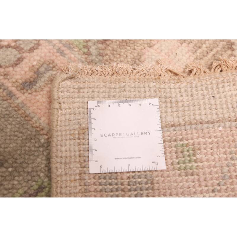 ECARPETGALLERY Hand-knotted Modern Oushak Cream Wool Rug - 7'10 x 9'11