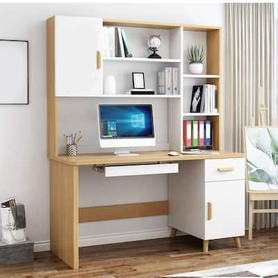 BOSCARE Modern Multi-Level Computer Desk Home Office Study Workstation
