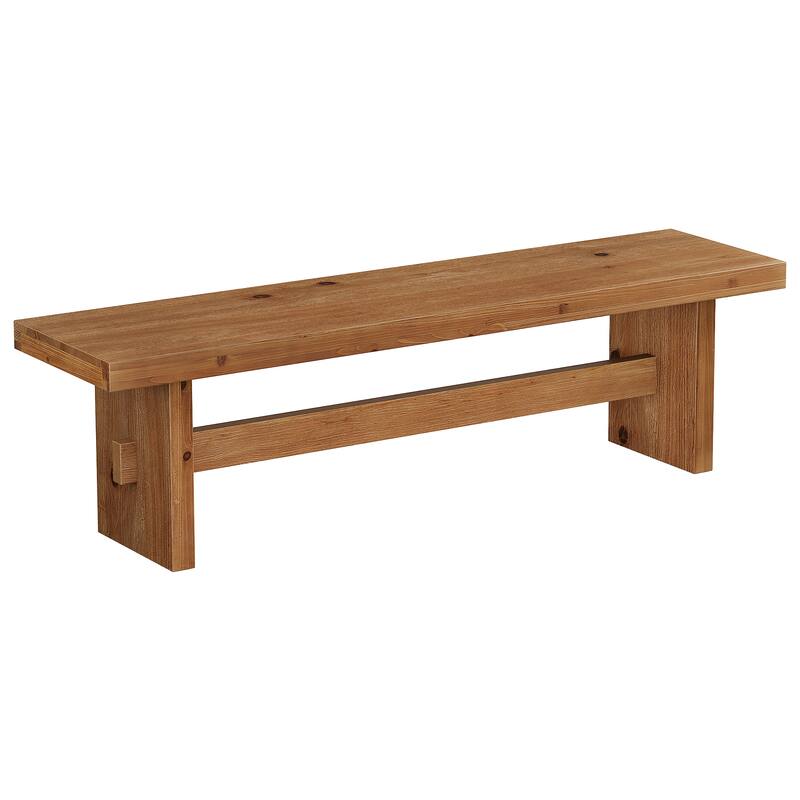 63" Solid Wood Entryway Bench, End of Bed Bench, Entry Way Benches for Bedroom, Hallway, Foyer