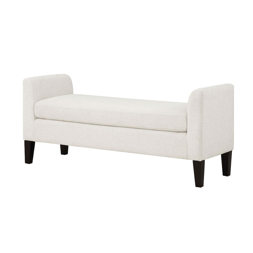 Hollis Vanilla Raised Arm Accent Bench