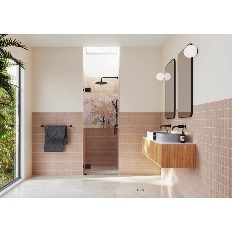 Glass Warehouse 78" x 30" Frameless Shower Door - Glass Hinge