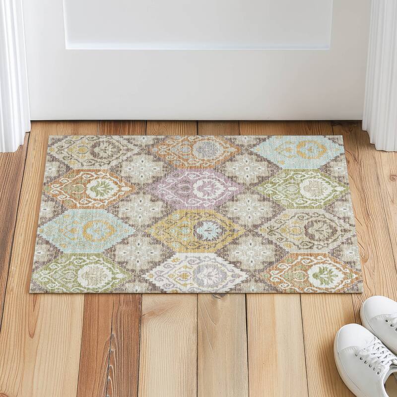 Machine Washable Indoor/ Outdoor Global Bayfield Chantille Rug