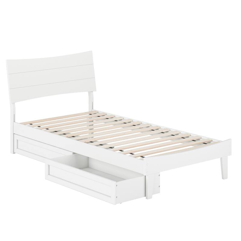 Phoenix Wood Platform Bed with Storage Drawers