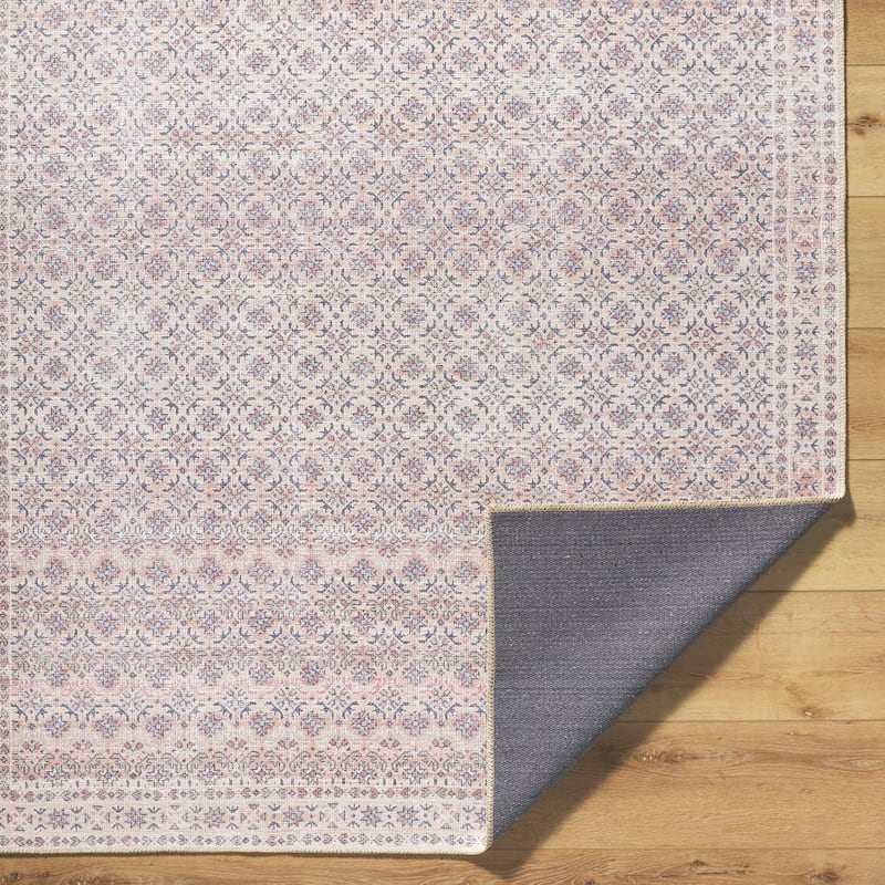 Livabliss Amelie Traditional Border Indoor/Outdoor Area Rug