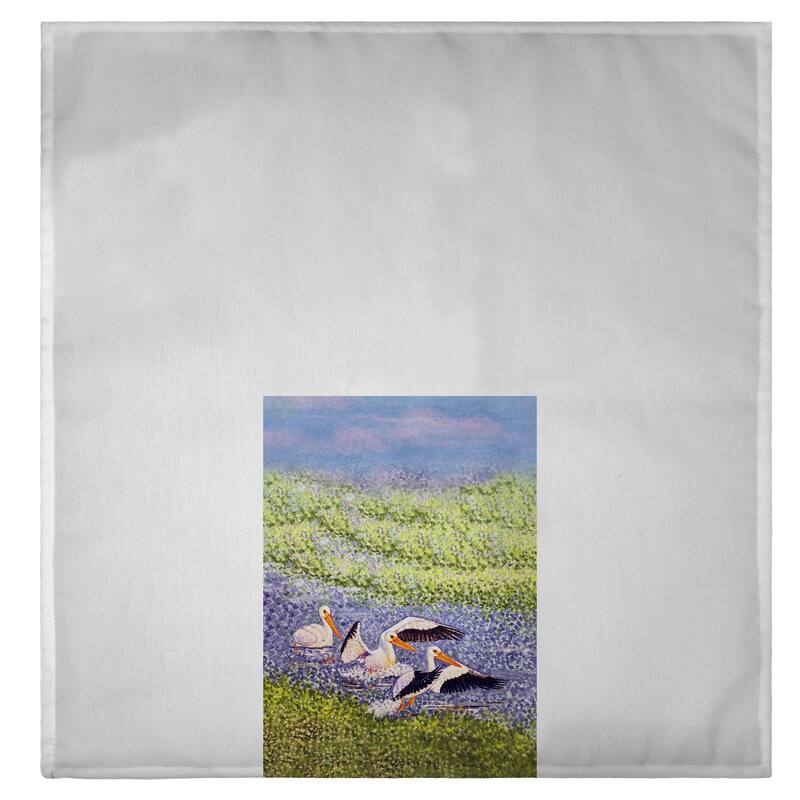 White Pelican Wings Guest Towel - 20x20