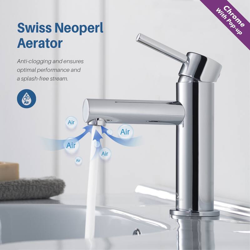 Solid Brass Leed Free Single Handle Bathroom Faucet