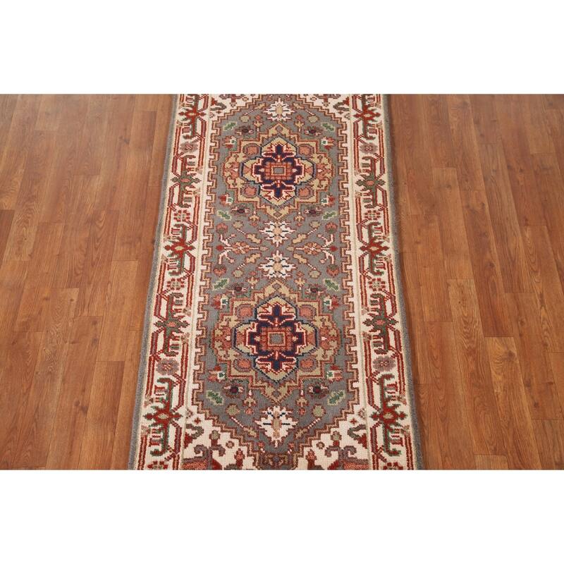Gray Heriz-Serapi Oriental Accent Rug Wool Carpet - 2'6"x 5'11"
