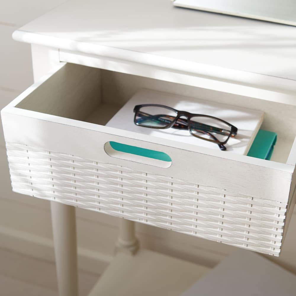 SAFAVIEH Macie 3-Drawer Console Table - 47.3" W x 13" L x 29.5" H - 47.3" W x 13" L x 29.5" H - 47"W x 13"D x 30"H