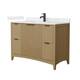 Option Natural Oak / Carrara Cultured Marble Top / Matte